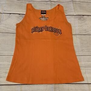 Harley Davidson Womens Size Large Tank Top Sleeveless Shirt T.S.I. Ellington, CT